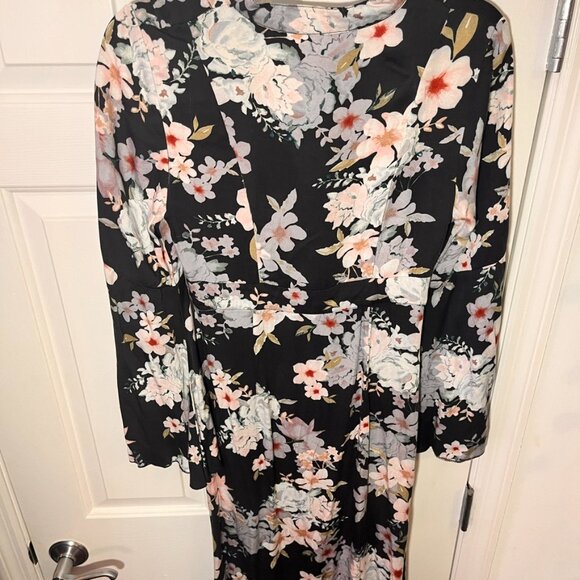 Mystic Nights Midnight Blue Print Midi Dress - Picture 4 of 6